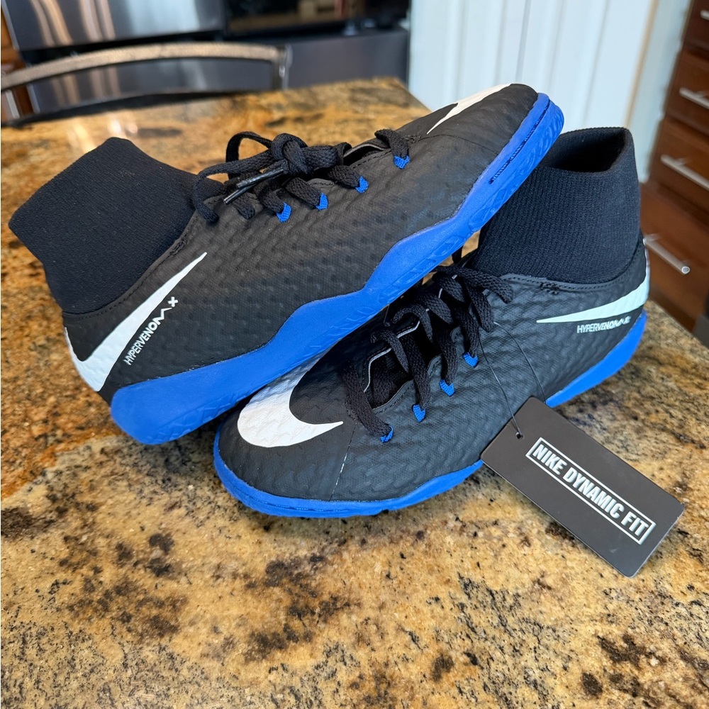 NEW NIKE JR HYPERVENOMX PHELON 3 DYNAMIC FIT IC INDOOR SOCCER FUTSAL SHOES 5.5Y